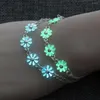 Charm Bracelets Halloween Bracelet Elegant Chic Jewelry Luminous Daisy Decor Chain Wrist Floral Flower