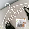 Hangers Waves Multi-port Support Clothes Drying Rack Multifunction Plastic Tie Hanger Belt Storage Closet Organizer