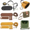 Tasonderdelen accessoires 1 set tas tangan buatan kulit bawahan dengan paket perangkat keras aksesori tali bahu diy ransel wanita 230329