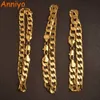 Charm Bracelets Anniyo 1 Piece Gold Color Chain Link Bracelets for Men Women Unisex Arab African Middle Eastern Bangles #009716 230328