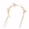 Headpieces Girls' Light Luxurious Hair Hoop Hypo-allergenic Headwear With Dragonfly Elements For Banquet Wedding Dresses Skirts