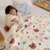 Blankets Lamb Fleece Blanket Double Thickened Small Fresh Lunch Blanket Four Seasons Universal Warm Multifunctional Cover Blanket 230329