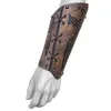 Bangle Medieval Embossed Arm Bracers PU Leather Knight Gauntlets Bracer Retro Armors Wristband Viking Accessories