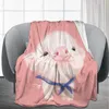 Koce świniowe prezenty dla kobiet miłośnicy świń różowe koce świni dla dziewcząt chłopcy