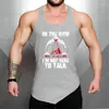 Męskie zbiorniki na siłownię górna część fitness Slim Fit Vest Botel Culturbuilding Stringer Tanktop Muscle Singlet trening