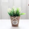 Fiori decorativi Simulazione Fiore di seta Lavanda Artigianato Bouquet da giardino all'aperto Vetrina di un negozio Bonsai Plastica verde