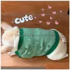 Dog Apparel Designer Pet Net Red Tide Brand Autumn And Winter Sweater Princess Teddy Cat Cute Clothes Two Legs Wear For Middle Small Dh5Og