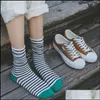 Accesorios de piezas de zapatos Nuevos calcetines Mujeres de algodón Color Rainbow Rayas sueltas harajuku feliz lindo colorf art kawaii divertido casu dhm1x