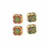 50pcs Enamel Flower Charms Beads Accessories Metal Spacer Beads For Jewelry Making Diy Necklace Bracelet Craft