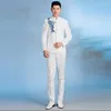 Costumes pour hommes Blazer brodé hommes robe formelle dernier manteau pantalon conceptions costume tunique chinoise mariage pour la mode des hommes