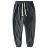 Herenbroek Heren voor casual lente en zomer sanitair losse comfortabele trend alles mode eenvoudige sport negen punten mannen