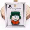 Party Favor SouthPark Eric Cartman Ass Badge Cartoon Animationl Broche Pin Acessório de Boy Boy