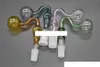 Geweldige kleurrijke gebogen schedelglasolieroker rokende pijpen 10 mm 18 mm vrouwelijke mannelijke dikke pyrex rokende ipes voor waterpijp