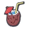 Anime charms all'ingrosso ricordi d'infanzia bevande divertenti tè al latte fast food regalo cartoon croc charms accessori per scarpe decorazione in pvc fibbia in gomma morbida zoccoli charms