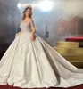 Prenses Elegant Saten Gelinlik Balo Gown Crystal Beading Mariage Gelin Gowns African Vestido de Noiva