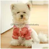 Ropa para perros Pijamas para mascotas Ropa Teddy Bichon Pomeranian Bldog Ropa Cachorro Perros Gato Tirano local Cómodo Seda Drop Entrega Ho Dhyjj