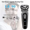 Electric Shavers Enchen Blackstone Shaver Razor Men Typec uppladdningsbar rakskägg Maskin Intelligent Control Travel Lock 100% 230330