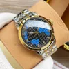 2023 MENS Automatiska mekaniska klockor runt rostfritt stål vattentätt armbandsur Big Dial Sapphire Watch Classical Lovers Gold Watch Luxury Watches Christmas