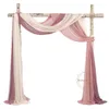 Inne imprezy imprezowe Zapasy 10m Wedding Arch Zasłona Pure Szyfonowe Tiul Tiul Contain Party Materia Home Curtain Dekoracja 230329