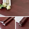 Wallpapers PVC Wood Grain Wallpaper For Kitchen Self-adhesive Films Closet Door Reconditioned Furniture Office Decor Wall Sticker