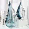 Vases Light Luxury Nordic Style Exquisite Glass Decoration Senior Sense Transparent Water Flower Arts And Crafts Gifts