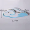 Ceiling Lights Children's Room Lamp Boy Girl Bedroom LED Light Creative Clouds Dimmable 3000-6500K Lighting