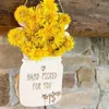 Vaser gåva handplockad diy blommhållare mamma blommor för mors dag bunt