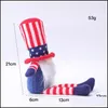 Party Gunst American Independence Day Gnome Red Blue Handmade Patriotic Dwarf Doll Kids 4th of JY Gift Home Decoration Drop Delivery Dhxmh