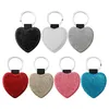 (300 pieces) Multicolor Blank Sublimation Heat transfer Print Keychain PU Leather Customize keyring Printer Supplies