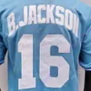 Bo Jackson Jersey 1989 ASG Patch 1985 zawróć niebieski 1987 1989 1991 1993 Cooperstown czarny prążkowany szary biały niebieski sweter rozmiar S-3XL