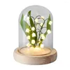 Table Lamps LED Lily Of The Valley Flowers Handmade Glow Night Light DIY Material For Home Bedside Desktop Decor Valentine Birthday Gift