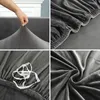 Cushion Decorative Pillow Velvet Sofa Cover Thick Elastic 1 2 3 4 Seater for Living Room Plush L Shaped Corner Couch 230330