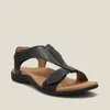 Sandals 2023 Women Summer Comfort Solid Color Orthopedic T-Strap Hook Loop Ladies Casual Wedges Beach Shoes Plus Size Sandalias