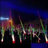 Autres événements Fournitures de fête Télescopique Glow Sticks Flash Light Up Jouet Fluorescent Sword Concert Activités Props Carnaval de Noël Dhgys