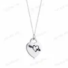 Designer New 925 Pendentif Collier Femmes Coeur De Pêche Classique De Luxe Trois Couleurs De Luxe Bijoux Saint Valentin Cadeau En Gros Avec Boîte G2303