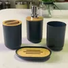Badaccessoire set badkamer accessoires Soap Dispenser fles Dish Room WAIREMAUS TOUTBRUSH HOLDER CUP Suit Gray