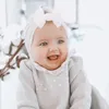 Baby Headbands Elastyczne wstążka miękka głowa łowia nylonowe szerokie rondakowe bownot opaska głowa niemowlęta