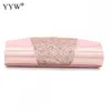 Kvällspåsar Fashion Crystal Sequin Clutch for Women Party Wedding Clutches Purse Female Pink Silver Wallets Bag Prom 230329