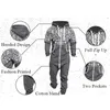 Survêtements pour hommes Pyjamas pour hommes à manches longues pantalons de sport patchwork automne hiver sweat à capuche décontracté combinaison zippée pour hommes 230330