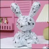 Other Festive Party Supplies Easter Pp Plush Bunny Toys Glitter Rabbit Bear Creative Designed Spring Event Boys Girls Gifts Drop D Dhjmb