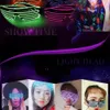 LED Led Gözlük Panjur Glow Gözlük Gece Kulübü ve Parti Dekorasyon için Floresan Dans Sahne moda güneş gözlüğü parti dekorasyon iyilik doğum günü hediyesi aksesuarı