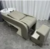 Light luxury shampoo bed barbershop hair salon dedicated hair salon half lying type high-grade flushing bed ceramic basin