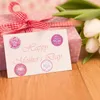 Confezione regalo 16 fogli Etichette speciali Etichetta autoadesiva multiuso Ti amo mamma Lettere Etichette per la festa della mamma felice Imballaggio