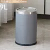 Waste Bins Luxury Gold Garbage Bin Bedroom Stainless Steel Home Office Bathroom Garbage Bin Kitchen Cabinet Storage Poubelle Storage BS50TC 230330