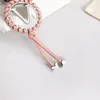 Keychain Brand Flower Designer Mens Luxury Car Keyring Womens V Letter Pink Leather Knitting Keychains Fashion Keychain Bags Pendant No Box