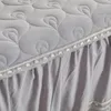 Cama de cama Deluxe Lace Bedding com lençóis de cama cheia de cama grossa estilo familiar Decoração Capas de proteção 230330