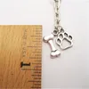 Keychains 10pcs/set Dog Bone Keychain Lovers Pet Gift e