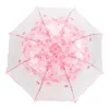 Parapluies Mode résistant aux UV Soleil/Parapluie Transparent Parapluie Cerise Champignon Apollo Cerisier Fleur 3 Parapluie Pliant Équipement de Pluie 230330