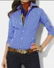 Polo's van dames hoogwaardige mode Koreaans groot paardenpolo shirt korte mouw katoencasual tops vrouwelijke turn collar knop 230330