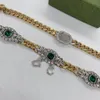 Jewlery Necklace Designer for Women Vintage Necklace Color Diamond Collar Collar Chains Fashion Luxury Jewelrysアクセサリーアイスアウトチェーン